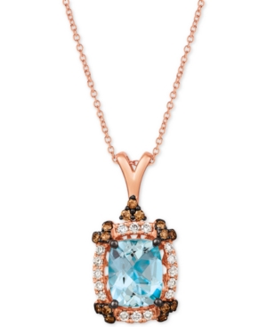 image of Le Vian Sea Blue Aquamarine (2-1/5 ct. t.w.) & Diamond (1/2 ct. t.w.) 20