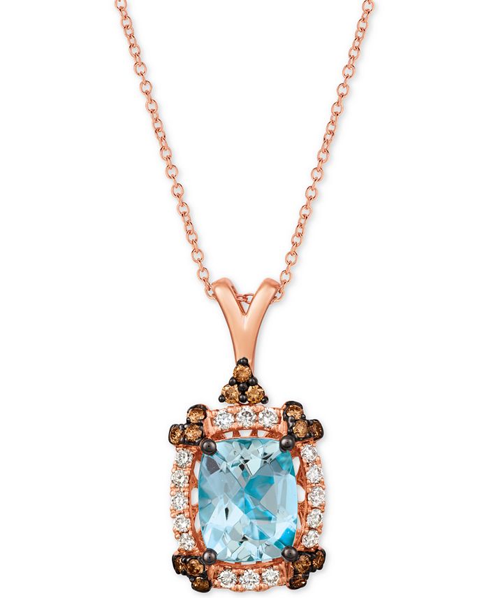 Levian aquamarine necklace on sale