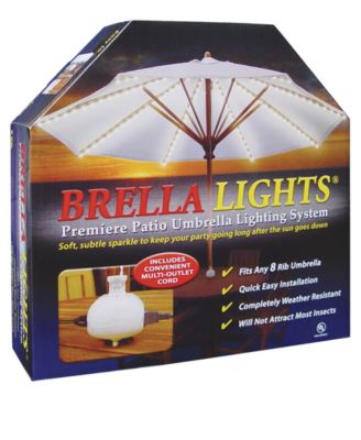BRELLA LIGHTS - Patio Umbrella Lighting System With Power Pod, 8-Rib Model
