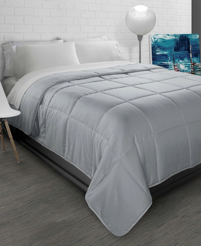 Brushed Down Alternative Twin Comforter in White