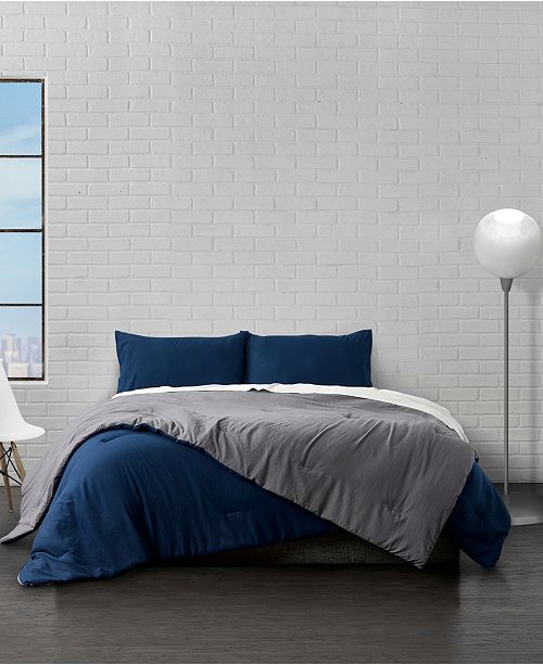 Ella Jayne Reversible Brushed Microfiber Plush Down Alternative