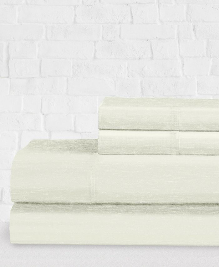 Ella Jayne Heather Jersey Knit 4Piece Sheet Set Full & Reviews