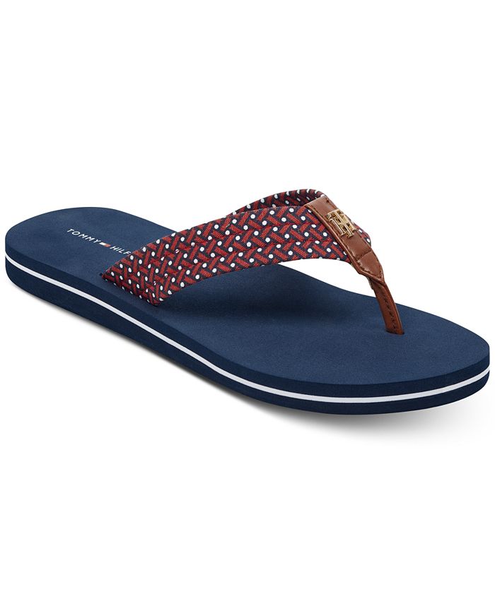 Macy's tommy hilfiger flip flops outlet