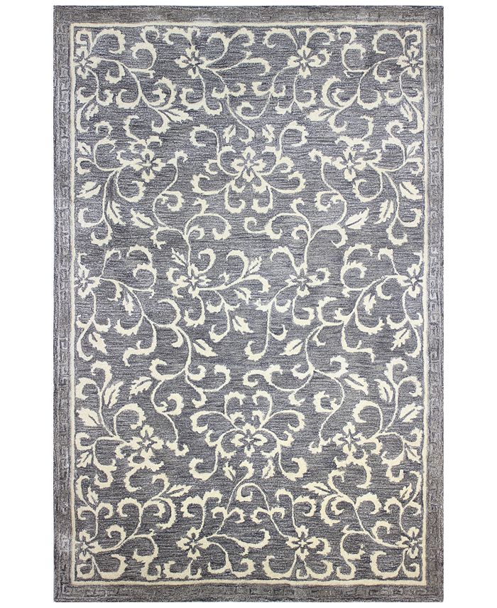 BB Rugs Downtown HG325 Gray 6' Round Area Rug & Reviews Rugs Macy's