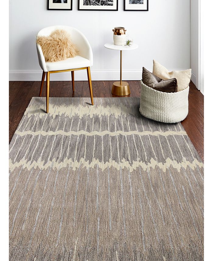 BB Rugs Downtown HG373 Taupe 2'6" x 8' Runner Area Rug & Reviews Rugs