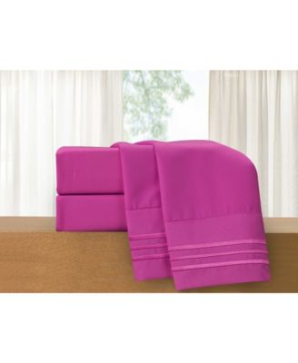 Luxury Soft Solid 3-Pc. Sheet Set, Twin