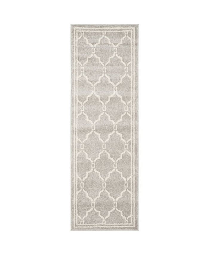 Safavieh Amherst AMT414 Light Grey and Ivory 2'3" x 22' Runner Outdoor