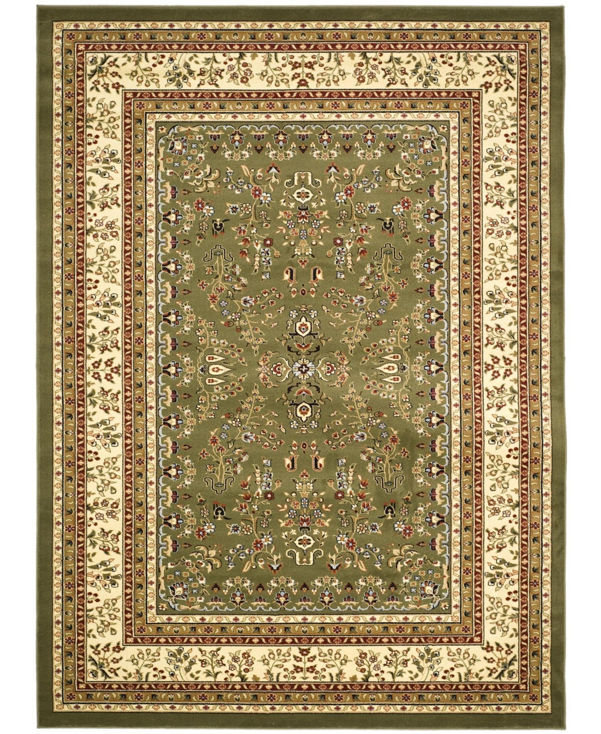 Safavieh Lyndhurst Sage and Ivory 9' x 12' Area Rug - Green Grou