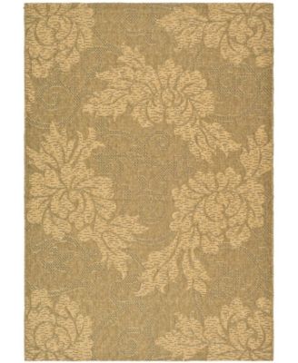 Courtyard CY6957 Gold and Natural 8' x 11' Outdoor Area Rug