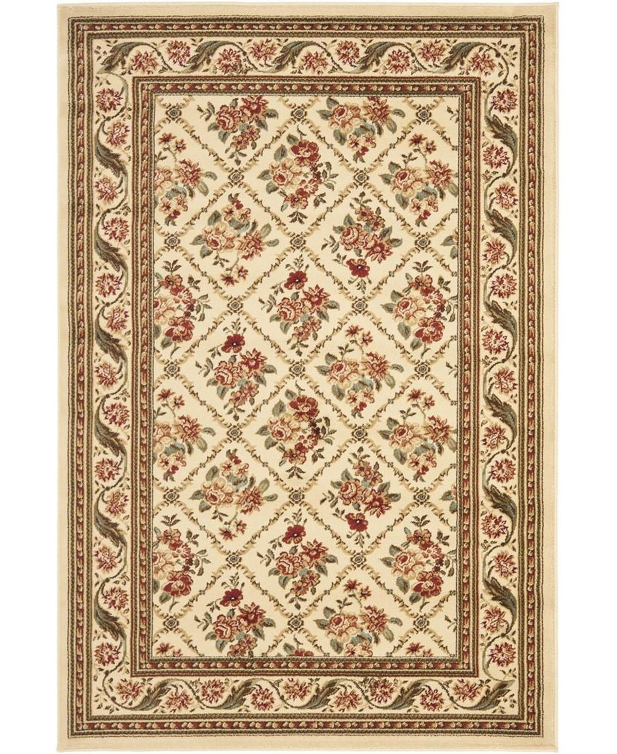 Safavieh Lyndhurst LNH556 Ivory 5'3" x 7'6" Area Rug - Ivory