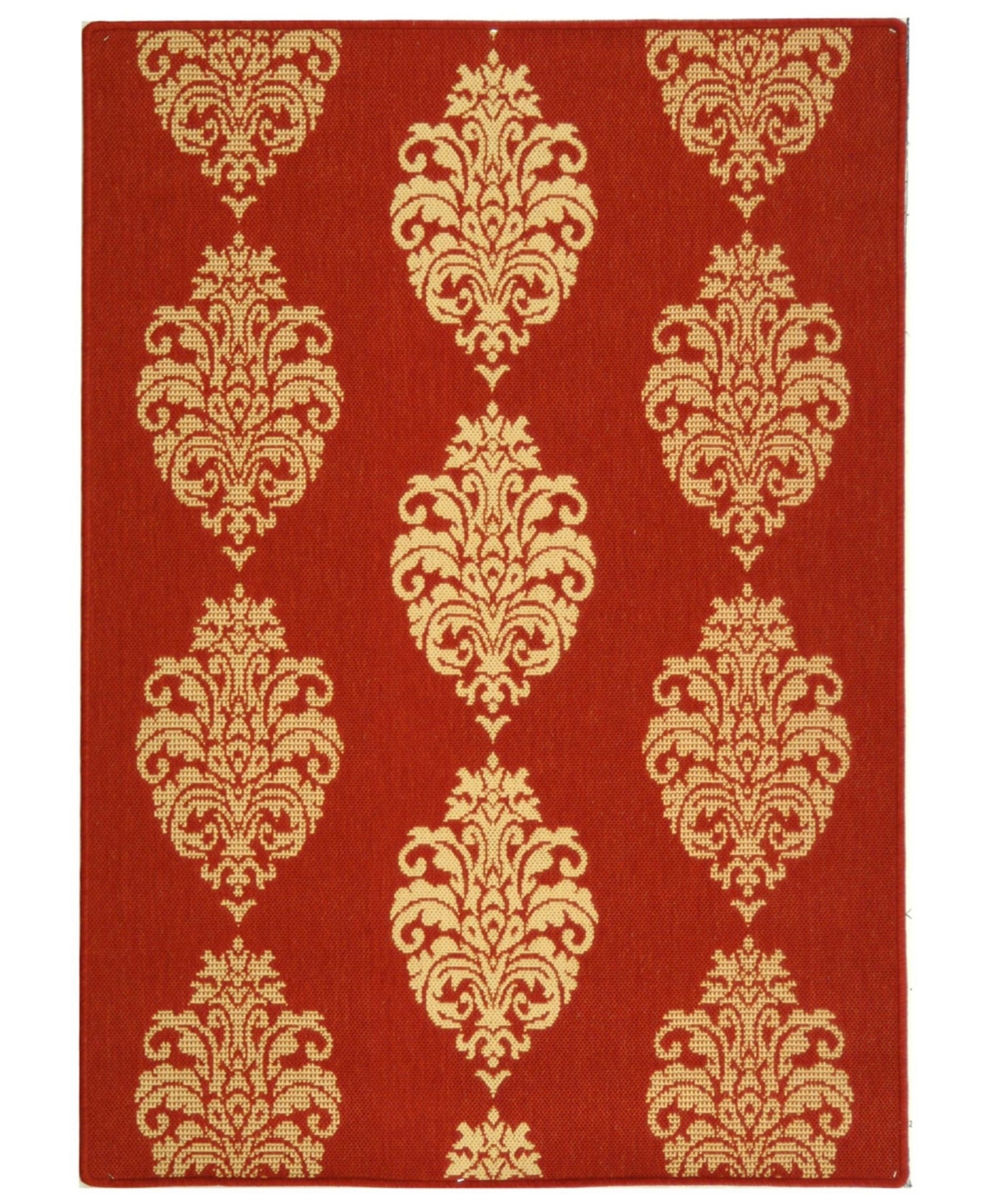 Safavieh Courtyard Red and Natural 8' x 11' Outdoor Area Rug - Red