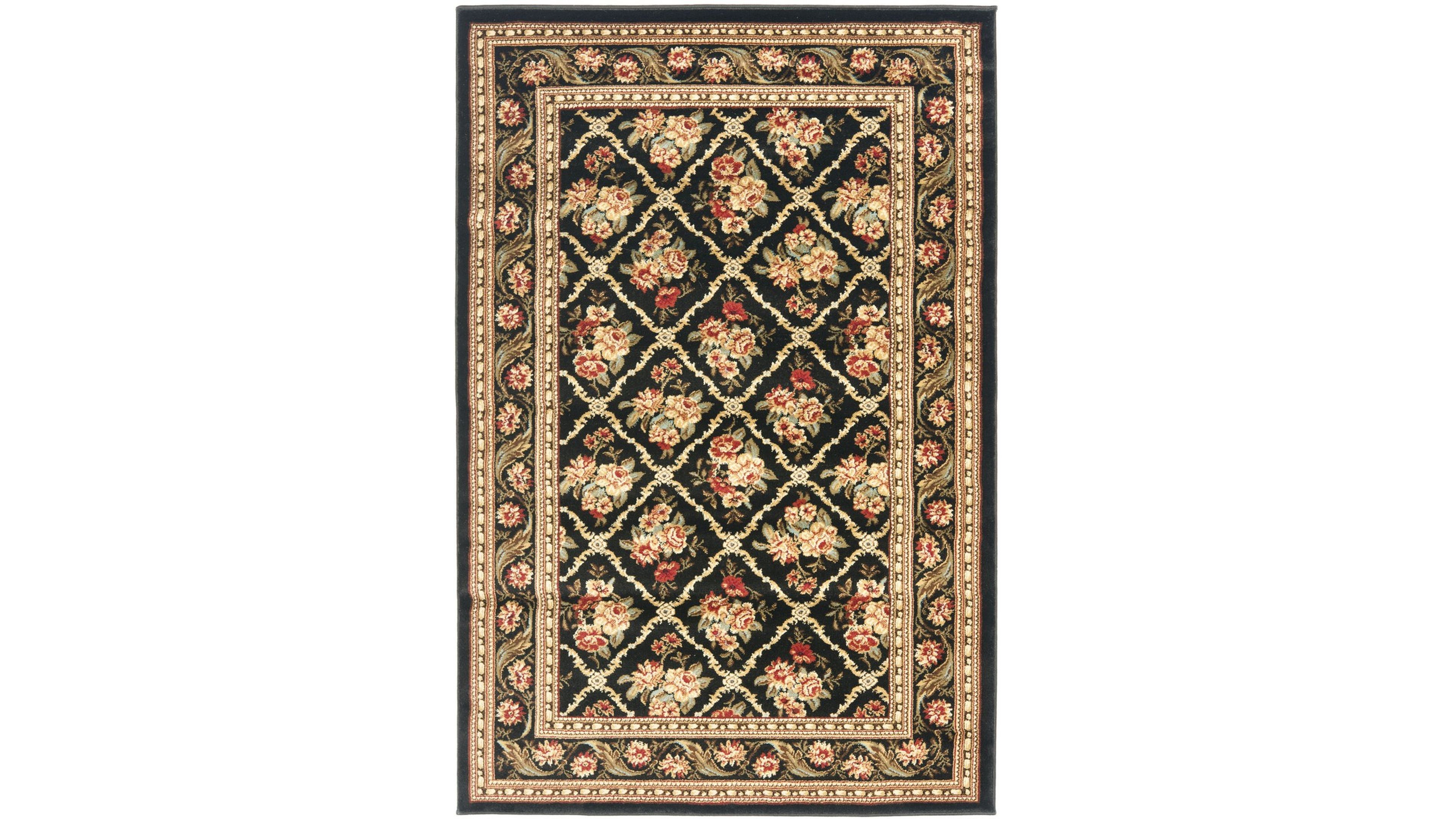 Safavieh Lyndhurst LNH556 Black 5'3" x 7'6" Area Rug
