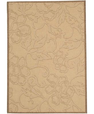 Courtyard CY2726 Natural and Brown 8' x 11' Outdoor Area Rug