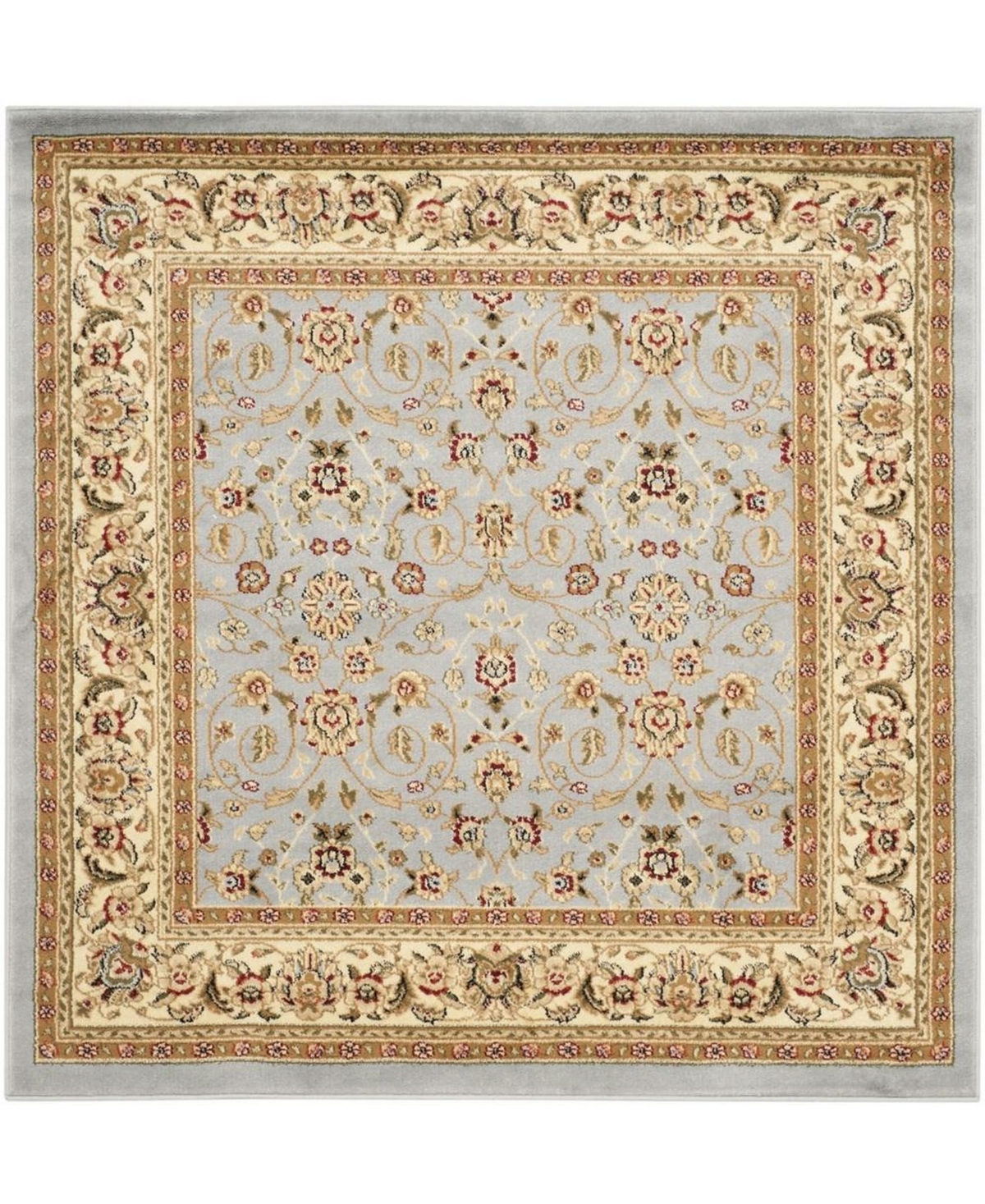Safavieh Lyndhurst Light Blue and Ivory 9' x 9' Square Area Rug - Blue Group