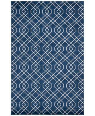 Amherst Navy and Beige 5' x 8' Area Rug