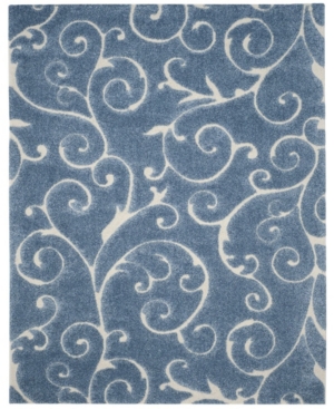 Safavieh Shag Light Blue and Cream 8'6