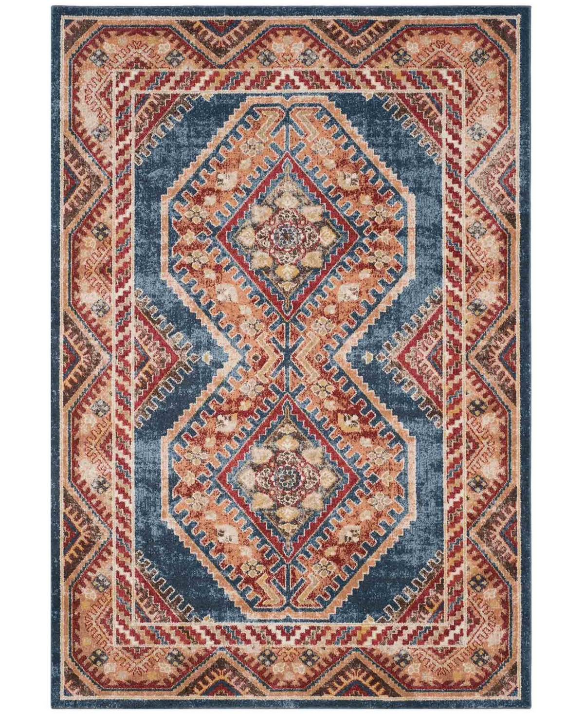 Safavieh Bijar Royal and Rust 8' x 10' Area Rug - Red