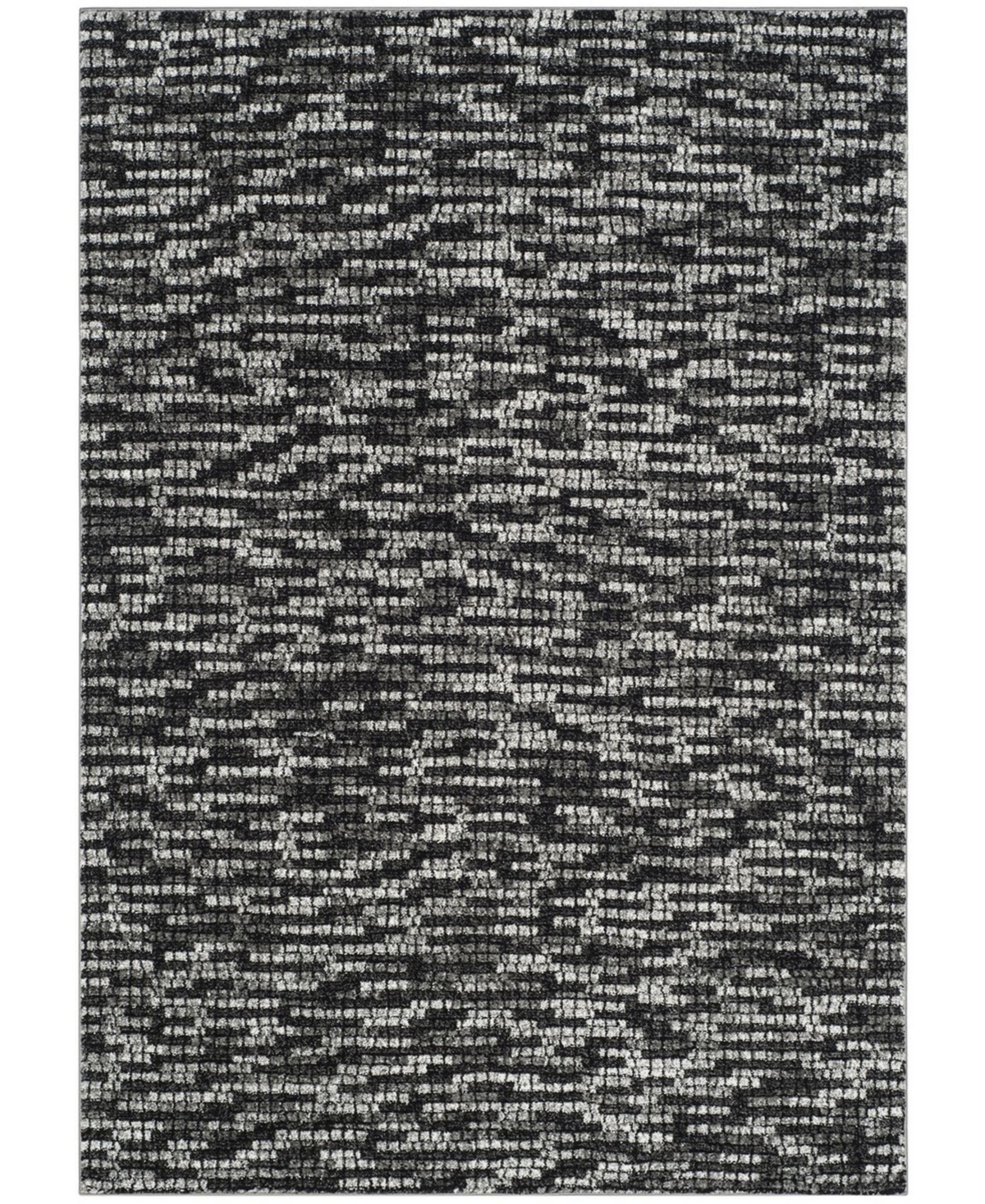 Safavieh Porcello 6'7in x 9' Area Rug - Light Grey/Charcoal