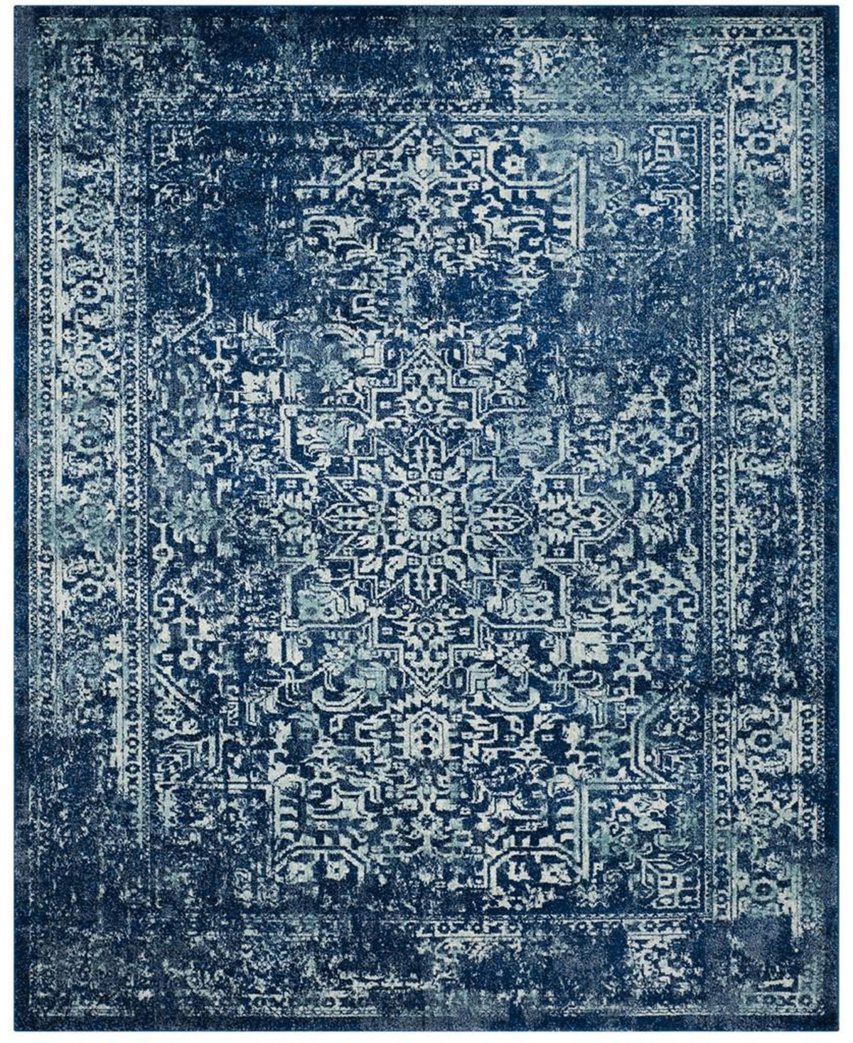 Safavieh Evoke Navy and Ivory 11' x 15' Area Rug - Navy