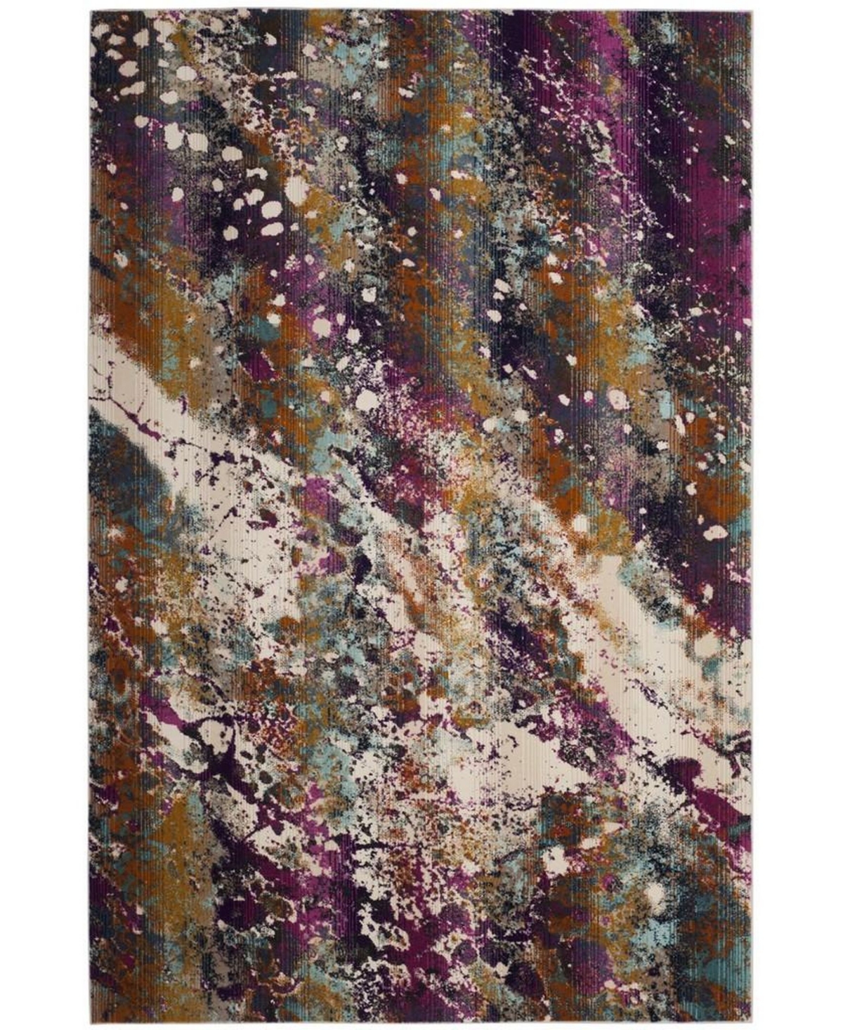 Safavieh Radiance Cream and Magenta 6'7in x 9'2in Area Rug - Cream