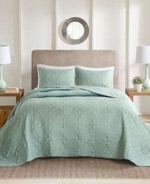 510 Design Oakley 3-pc. Bedspread Set, Full/queen In Seafoam