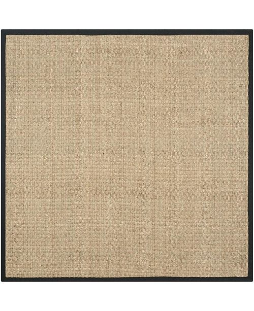Safavieh Natural Fiber Natural And Black 10 X 10 Sisal Weave