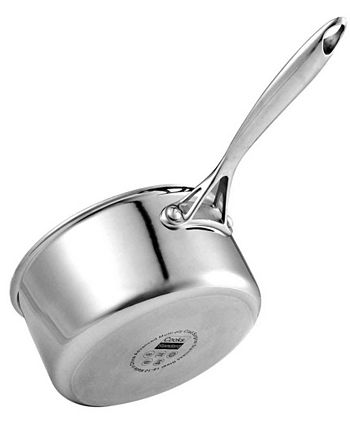 Cooks Standard Multi-Ply Clad Stainless Steel Butter Warmer Set, Mini Cookware Duo Set, Stainless Steel Butter Melting Pots, Fry Pan 4.7 Inch & Casserole 0.68 Qt, Mini Pot And Pan, 3