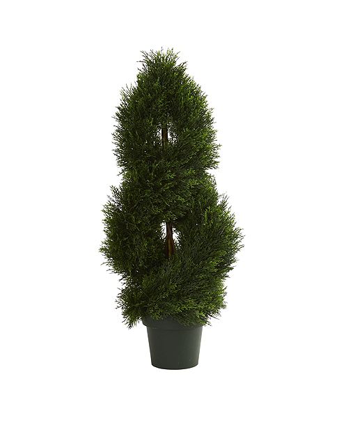 Nearly Natural Double Pond Cypress Spiral Artificial Topiary Tree