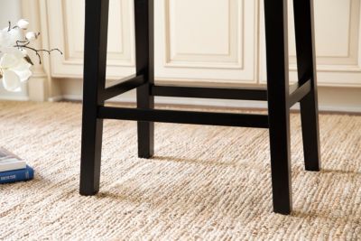 Abbyson Living Jaden Bonded Leather Saddle Short Bar Stool