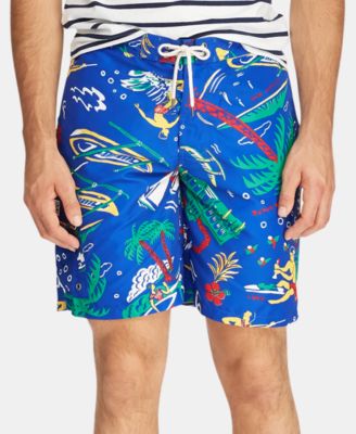 macys polo swim trunks