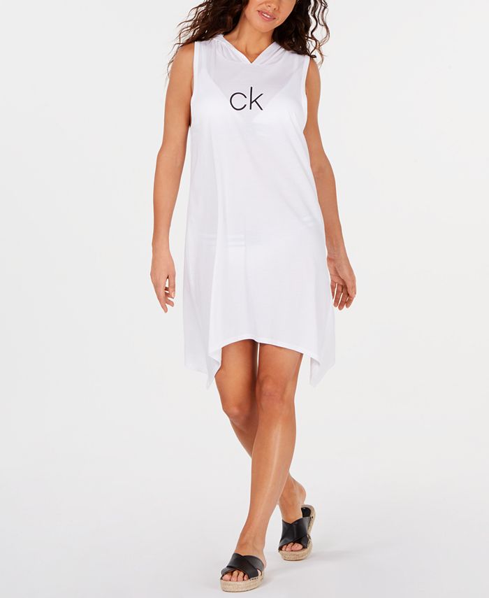 Calvin Klein Shark Bite Hooded Cover Up Created for Macy s Macy s