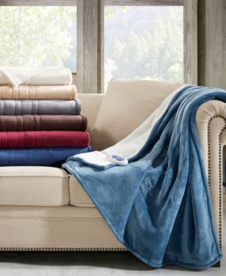 Woolrich - Electric Plush to Berber Reversible Oversized Throw 60'' x 70''