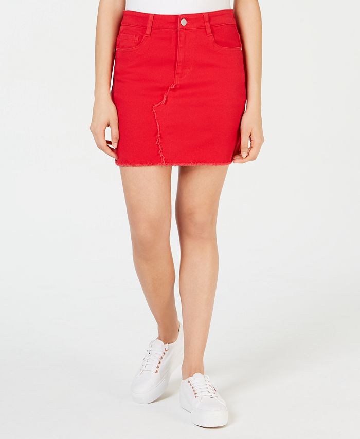 Dollhouse Juniors' Colored Denim Skirt Macy's