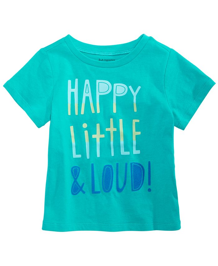 First Impressions Toddler Boys Happy & Loud Graphic T-Shirt, Created ...