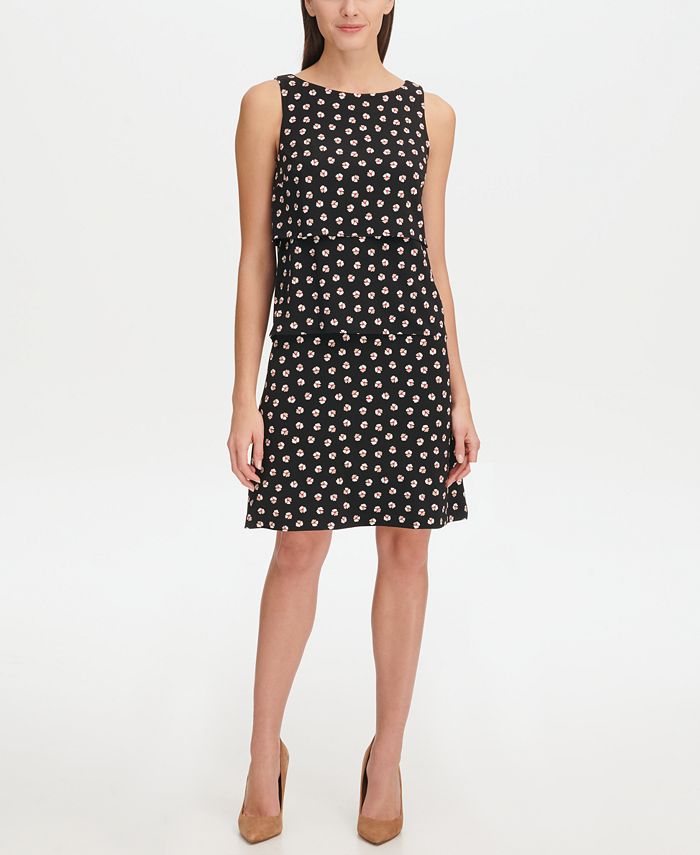 Tommy Hilfiger Floral Jersey Tier A-line Dress & Reviews - Dresses ...