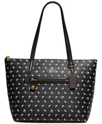 coach butterfly print taylor tote