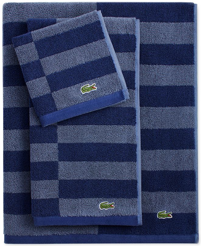 Lacoste Home Lacoste Offset Cotton Stripes 16" x 30" Hand Towel