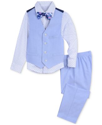 Boys 4PC Set W/ Plaid Pants - Final Sale
