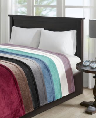 Beautyrest Plush Blankets In Blue