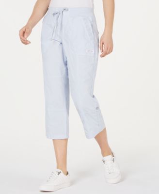 calvin klein denim capris