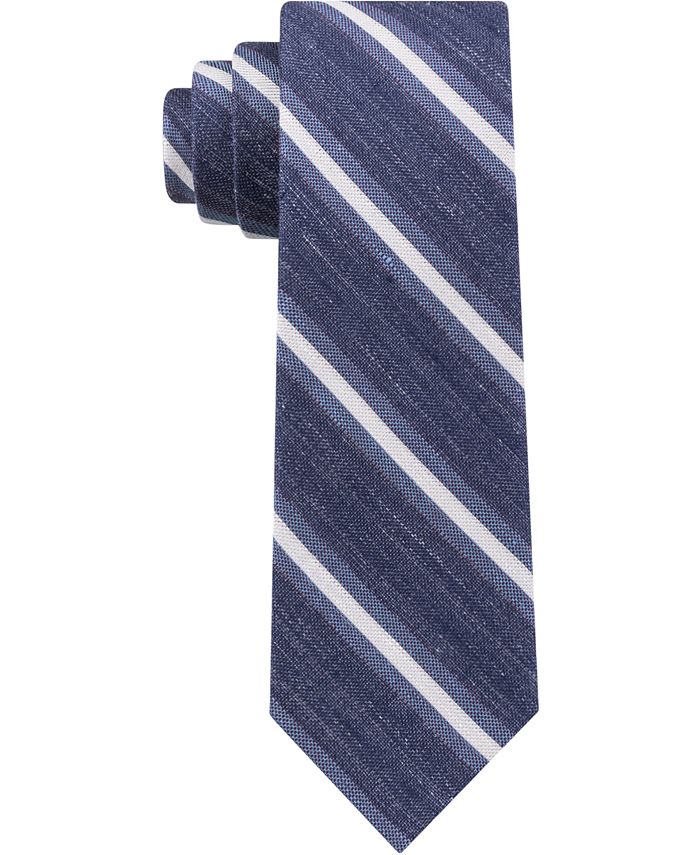 Tommy Hilfiger Men's Classic Stripe Slim Tie - Macy's
