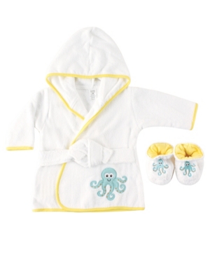 Luvable Friends Bath Robe with Slippers Octopus 0-9 Months
