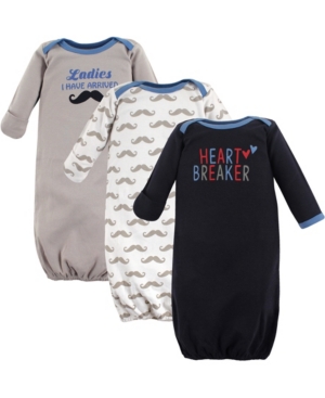 Luvable Friends Sleep Gowns 3-Pack 0-6 Months