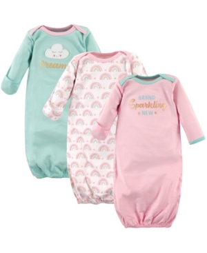 Luvable Friends Sleep Gowns 3-Pack 0-6 Months