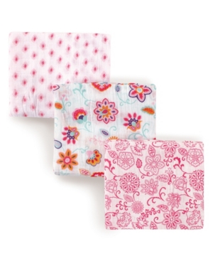 Hudson Baby Muslin Swaddle Blankets 3-Pack One Size