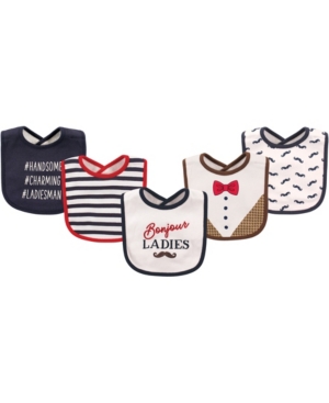 Hudson Baby Drooler Bibs 5-Pack One Size