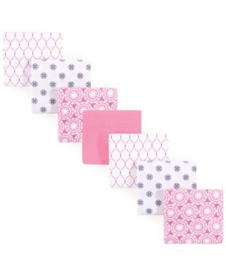 Girls Seven-Count Cotton Flannel Receiving Blankets