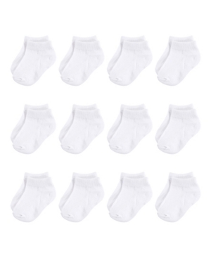 Hudson Baby Basic No Show Socks 12-Pack White 0-24 Months