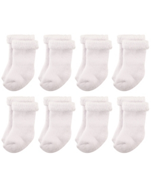 Hudson Baby Rolled Cuff Crew Socks 8-Pack 0-24 Months