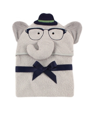 Hudson Baby Animal Face Hooded Towel One Size